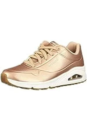 Skechers Uno- Rose Bold, Zapatillas Mujer, Multicolor (RSGD Gun Metal Duraleather), 36 EU