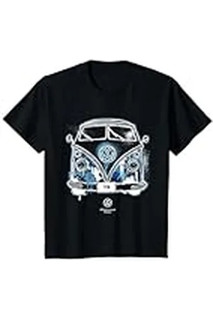 Volkswagen Niños Autocaravana Type 2 Blue Graffiti para niños Camiseta