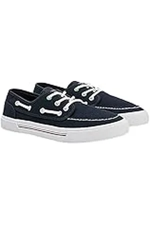 Tommy Hilfiger Hombre Vulcanized Sneaker Core Boat Shoe Canvas Zapatillas, Azul (Desert Sky), 40 EU