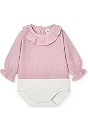 BABIDU Body Bebé Manga Larga Algodón 100%, Body Bebé Recien Nacido Tejido Bambula Con Cuello Volante Suave Transpirable y Hipoalergénico Piel Sensible, Ropa Bebé Niño y Niña Unisex, Básicos Invierno