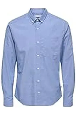 Only & Sons Onsalvaro LS Oxford Shirt Noos Camisa, Azul (Cashmere Blue Cashmere Blue), XX-Large para Hombre