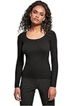 Urban classics Ladies Wide Neckline Sweater Sudadera, , M para Mujer