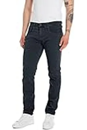 Replay Vaqueros elásticos para hombre, azul (Deep Blue 498), 31W / 34L