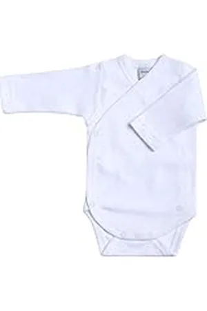 BABIDU Body Bebé Manga Larga Algodón 100% Con Cierre Cruzado Estampado Estrellitas, Body Bebé Recién Nacido y Prematuros, Tejido Suave y Hipoalergénico Para Piel Sensible, Ropa Bebé Niño y Niña Unisex