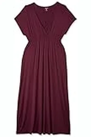 Amazon Vestido Entallado Largo (Talla Grande Disponible) Mujer, , M