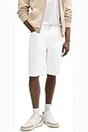 TOM TAILOR 1046280 Bermudas Jeans Shorts, 20000-White, M Hombres