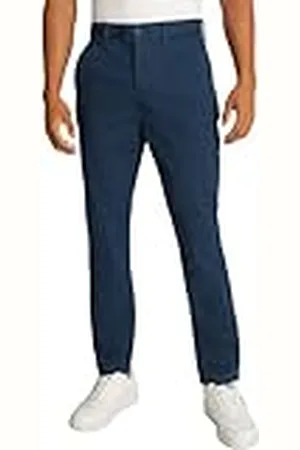 Tommy Hilfiger Chinos Hombre Austin Slim Fit, Azul (Dark Night Navy), 32W/36L