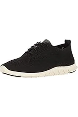 Cole Haan Zerogrand Stitchlite Oxford, Zapatos de Cordones Mujer, Negro (Blk Knt/Lthr/IV Blk Knt/Lthr/IV), 38 EU