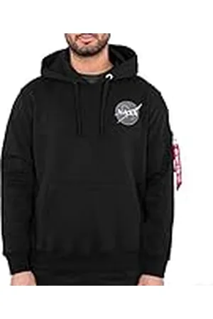 Alpha Industries Space Shuttle Sudadera, Negro (Black-03), M para Hombre