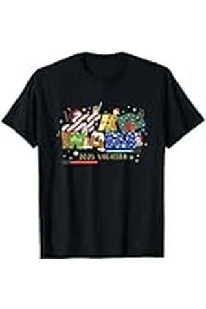 STAR WARS Christmas Group Shot Cute Kanji Big Chest Logo Camiseta