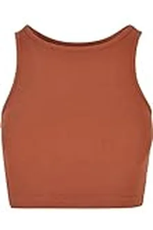 Urban classics Ladies Cropped Rib Top, Camisa Cami Mujer,