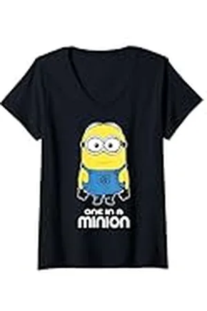 Minions Mujer Minions Bob One In A Minion Camiseta Cuello V