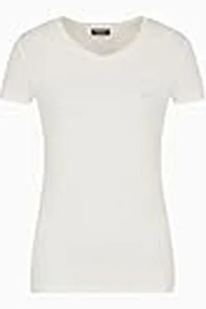 Emporio Armani S/Sleeve V Neck T-Shirt Camiseta, , M para Mujer