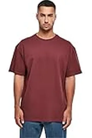 Build Your Brand By102-heavy Oversize tee Camiseta, Cereza, M Hombres