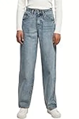 Urban classics Ladies High Waist 90´S Wide Leg Denim Pants Pantalones, , 34 para Mujer