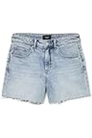 VERO MODA Pantalones Cortos para Mujer con Flecos y Cremallera, Color: , Talla:XL