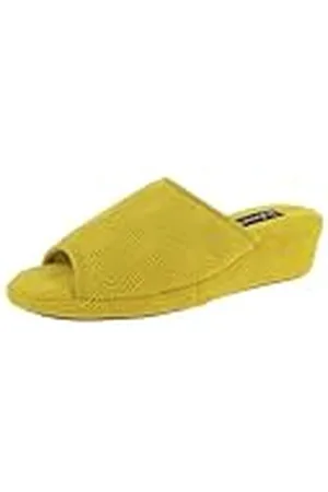 De Fonseca Pantofola Donna Aperta con Sottopiede Elastan, Fodera Cotone, Suola In Gomma TPR Rinforzata, Pantuflas Mujer, , 36 EU
