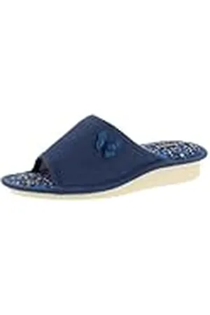 De Fonseca Pantofola Donna Aperta Rasatello, Fodera Cotone, Suola in Gomma TPR Rinforzata, Pantuflas Mujer, , 38 EU