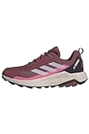 adidas Terrex Anylander Hiking Shoes, Zapatos de Senderismo Mujer, Burgundy/Silver Dawn/Pink Fusion, 44 EU