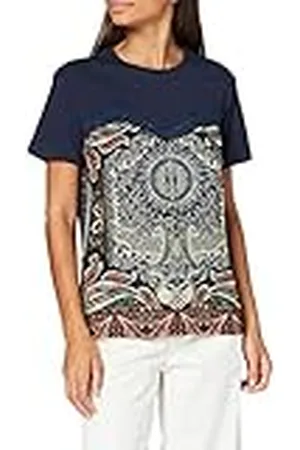 Desigual TS_Maine Camiseta, Azul, XS Mujeres