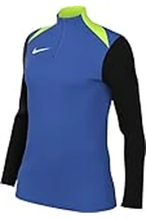 Nike FD7669-463 Dri-FIT Academy Pro 24 Drill Top K Sweatshirt Mujer Royal Blue/Black/Volt/White Tamaño M