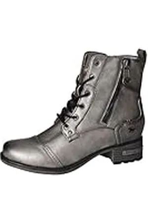 Mustang 1229-513, Botines con Cordones Mujer, Plata, 41 EU