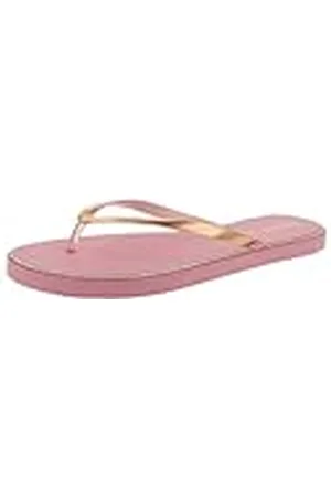 De Fonseca Chanclas para mujer de PVC con bordes brillantes, suela de EVA mixtura, zapatillas de mar, oro, 38/39 EU, , 38/39 EU