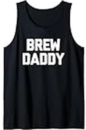 Funny Drinking Shirt & Funny Drinking T-Shirts Hombre Brew Daddy - Camiseta divertida para beber cerveza artesanal Camiseta sin Mangas