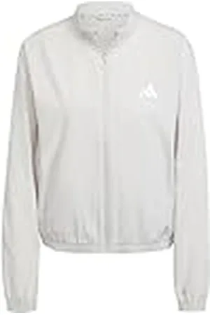 adidas Mujer Train Essentials 3-Stripes Woven Warm Up Jacket, , M