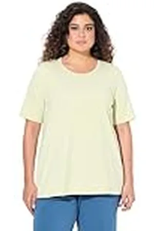 Ulla Popken T-Shirt, A-Linie, Rundhalsausschnitt, Halbarm Camiseta Cuello Redondo, , 58-60 Mujeres