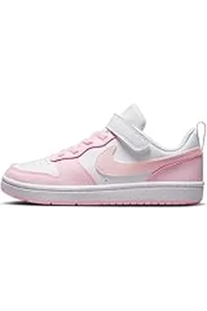 Nike Court Borough Low RECRAFT (PS), Sneaker, White/Pink Foam, 33.5 EU