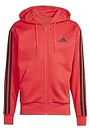 adidas Hombre Essential Three Stripes Fleece Zipper Hoodie, , XL