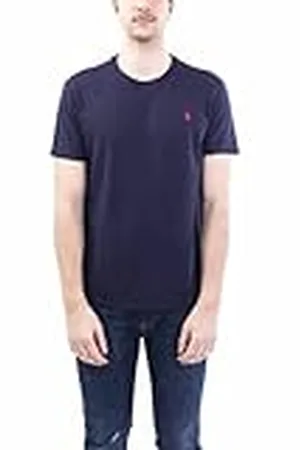 Ralph Lauren Polo Camisetas de té, Azul (Ink A4000), M para Hombre