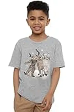 Disney Frozen Snow Bros with Kristoff and Sven Unisex Kids T Shirt Camiseta, , 7-8 años para Niños
