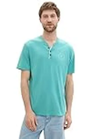 TOM TAILOR 1041819 Camiseta, 35272-Meadow Teal, M para Hombre