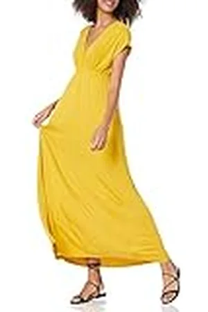 Amazon Vestido Entallado Largo (Talla Grande Disponible) Mujer, , M