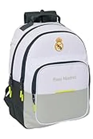 Safta REAL MADRID EQUIPACIÓN 25/26 - Mochila Escolar Infantil, Ideal para Niños de Diferentes Edades, Cómoda y Versátil, Calidad y Resistencia, 32x15x42 cm
