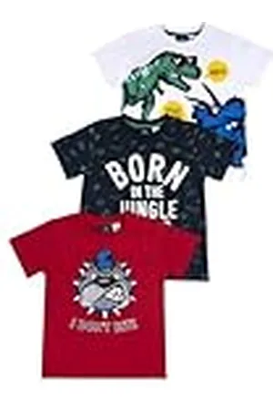 chicco Set T-Shirt con Maniche Corte In Cotone Camisetas, , 18 Meses (Pack de 3) para Niños