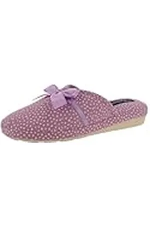 De Fonseca Pantofola Donna Rasatello con Motivi Floreali, Fodera Cotone, Suola In Gomma TPR Rinforzata, Ciabatte Da Casa, Pantuflas Mujer, , 37 EU