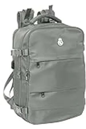 Safta REAL MADRID EQUIPACIÓN 25/26 - Mochila de Viaje en Cabina, para Portátil 15,6
