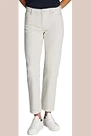 Tommy Hilfiger Vaqueros Mujer Classic Straight Ecru pernera ancha, Blanco (Ecru), 28W/28L