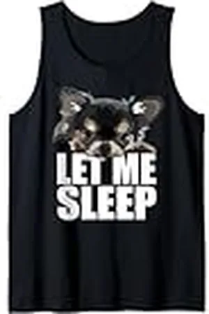 Raf THE ARTIST Designs Chihuahua de pelo largo Let Me Sleep Chiwawa Dog Lover Camiseta sin Mangas