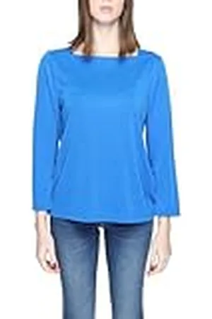 Street one Camiseta de Aspecto de Seda con Cuello Cuadrado, Women
