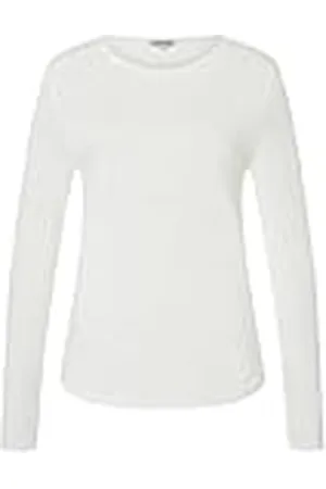 Timezone Essential Longsleeve Camiseta, Blanco Nieve, M Mujeres