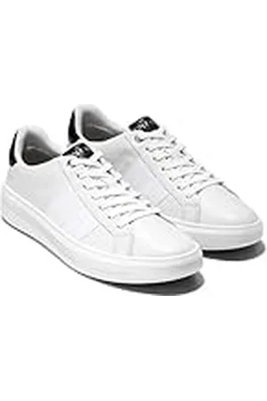 Cole Haan Tenis Grand Crosscourt Premier para Hombre, Blanco/Negro/Blanco, 44.5 EU