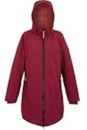 Regatta Yewbank IV - Chaqueta impermeable con aislamiento para mujer, color rojo rumba y rojo mineral, talla 20