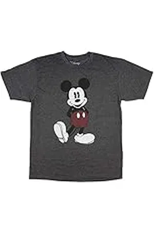 Disney Full Size Mickey Mouse Distressed Look T-Shirt Camiseta, , M para Hombre