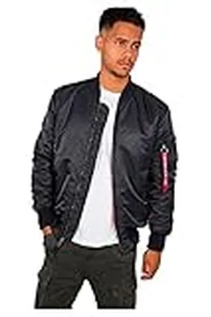 Alpha Industries MA-1 VF 59 Long Chaqueta, Gris (Iron Grey-466), L para Hombre