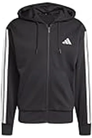 adidas Hombre Essential Three Stripes Fleece Zipper Hoodie, , XXL