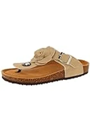 De Fonseca Infradito Donna con Sottopiede Pelle E Fodera In Feltro, Ciabatte Da Casa, Chanclas Mujer, , 36 EU